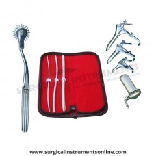 Hegar uterine dilator 3 pieces set,3-4, 5-6, 9-10, pinwheel, grave 3pcs, collin large